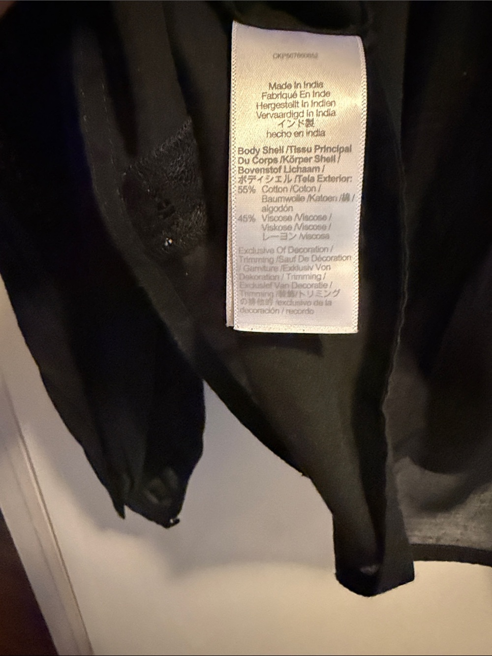 Madewell Black Ruffled V-Neck Blouse - Picture 4 of 5